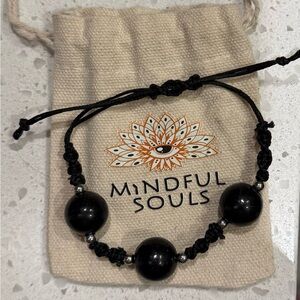 NWT - Mindful Souls Shungite Beaded Bracelet - Unisex